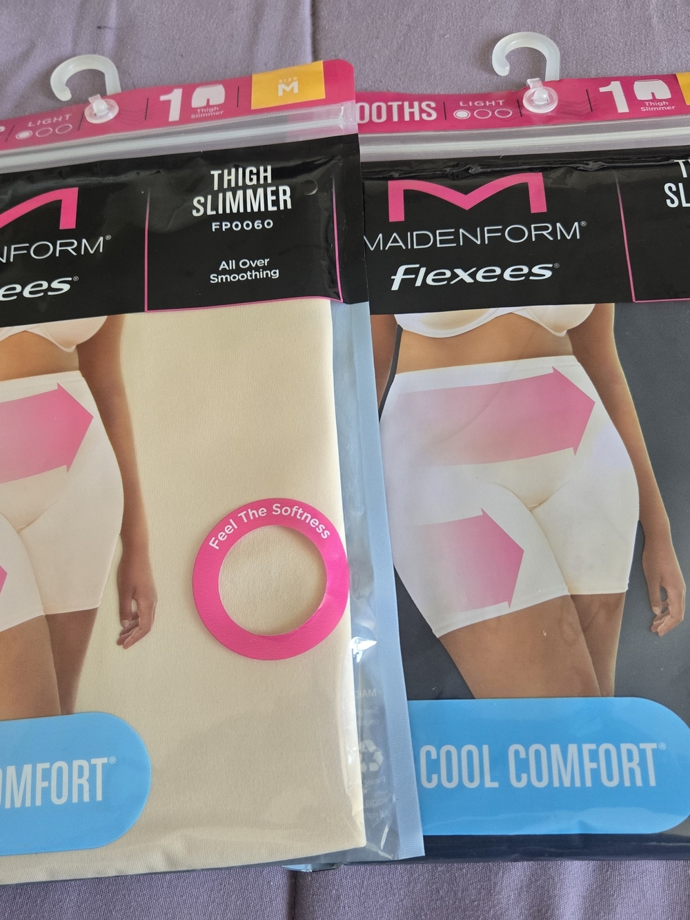Maidenform Flexees Thigh Slimmer Shorts in Beige